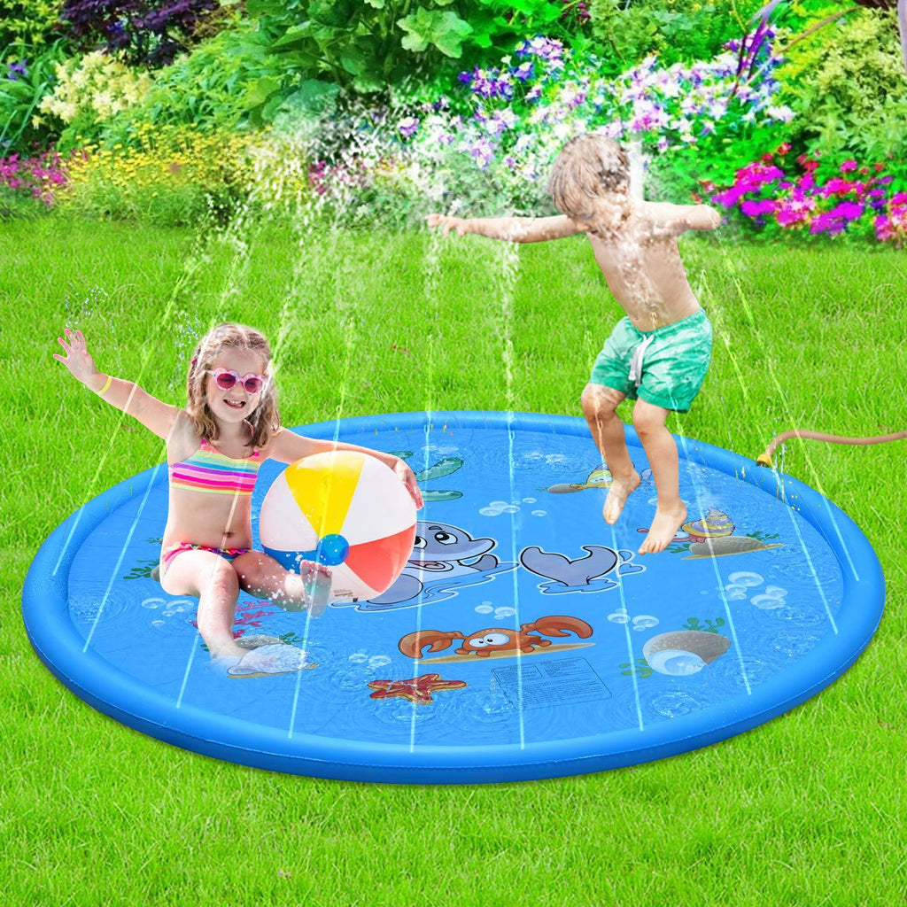 Kids Water Spray Pool Mat | Outdoor Splash Pad for Summer Fun