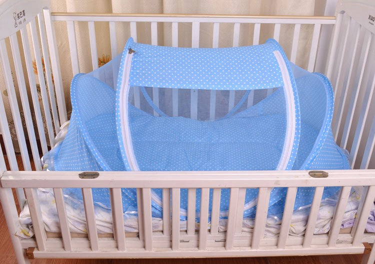 Foldable Baby Bed Net | Mosquito Net With Mattress And Pillow