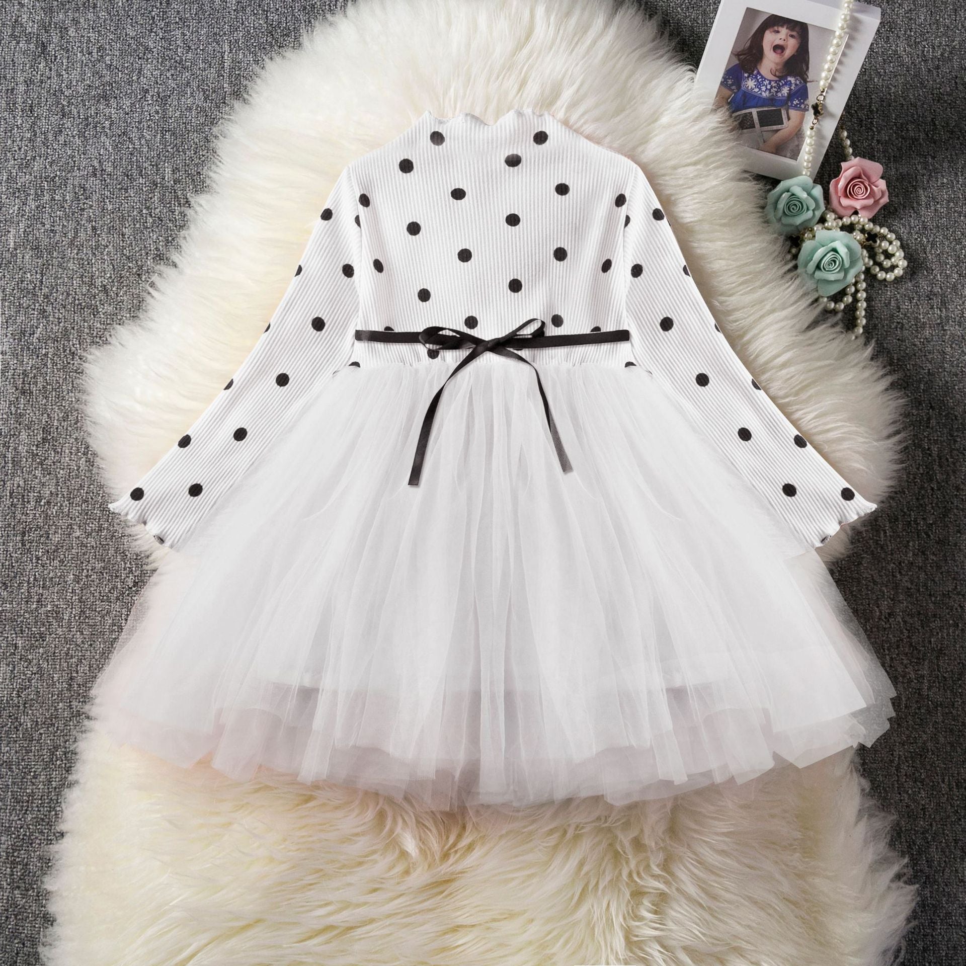 Baby Girls Tutu Dress| Long sleeve| Christening and Party Wear