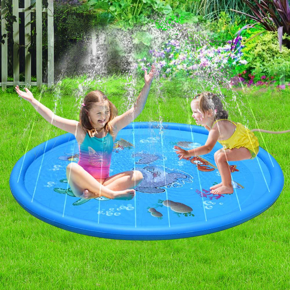 Kids Water Spray Pool Mat | Outdoor Splash Pad for Summer Fun