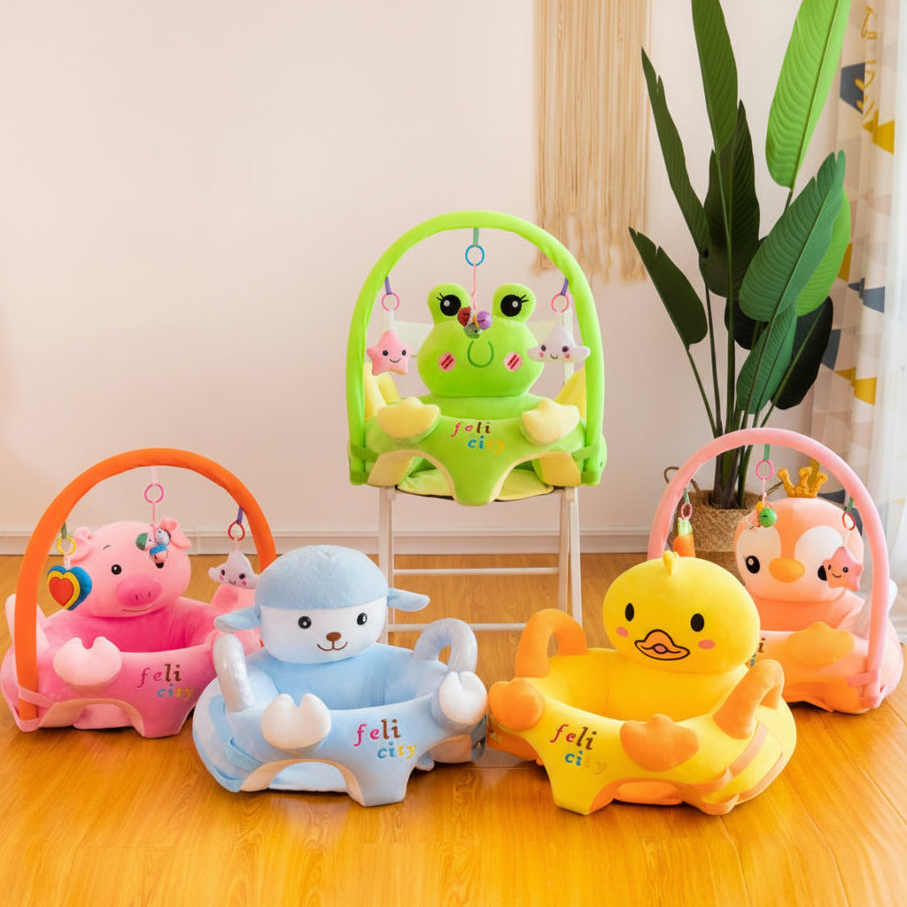 Shopping Basket, Child Seat, Plush Toy, Baby Learn To Sit On Chair