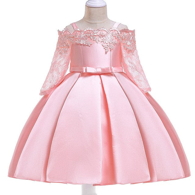 Kids Girls Lace Dress | Elegant Party Dress for Special Occasions