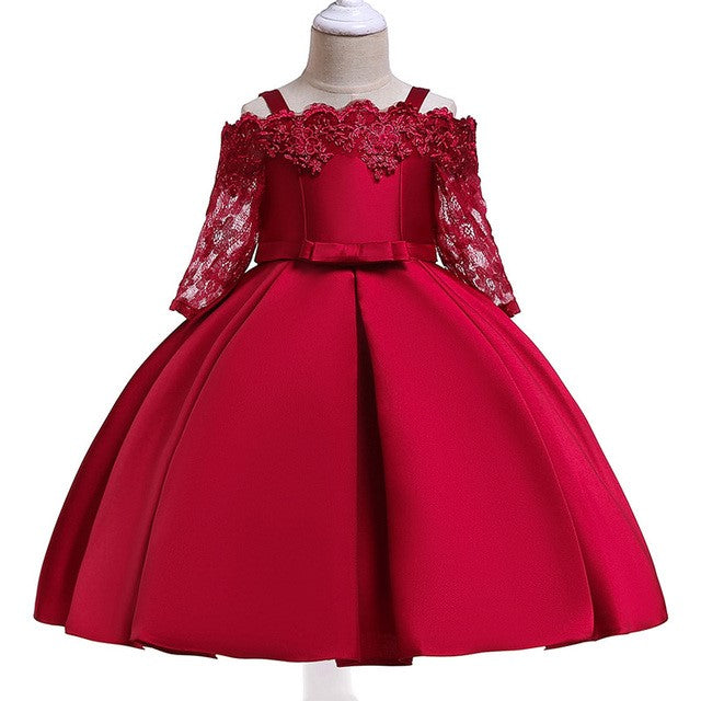 Kids Girls Lace Dress | Elegant Party Dress for Special Occasions