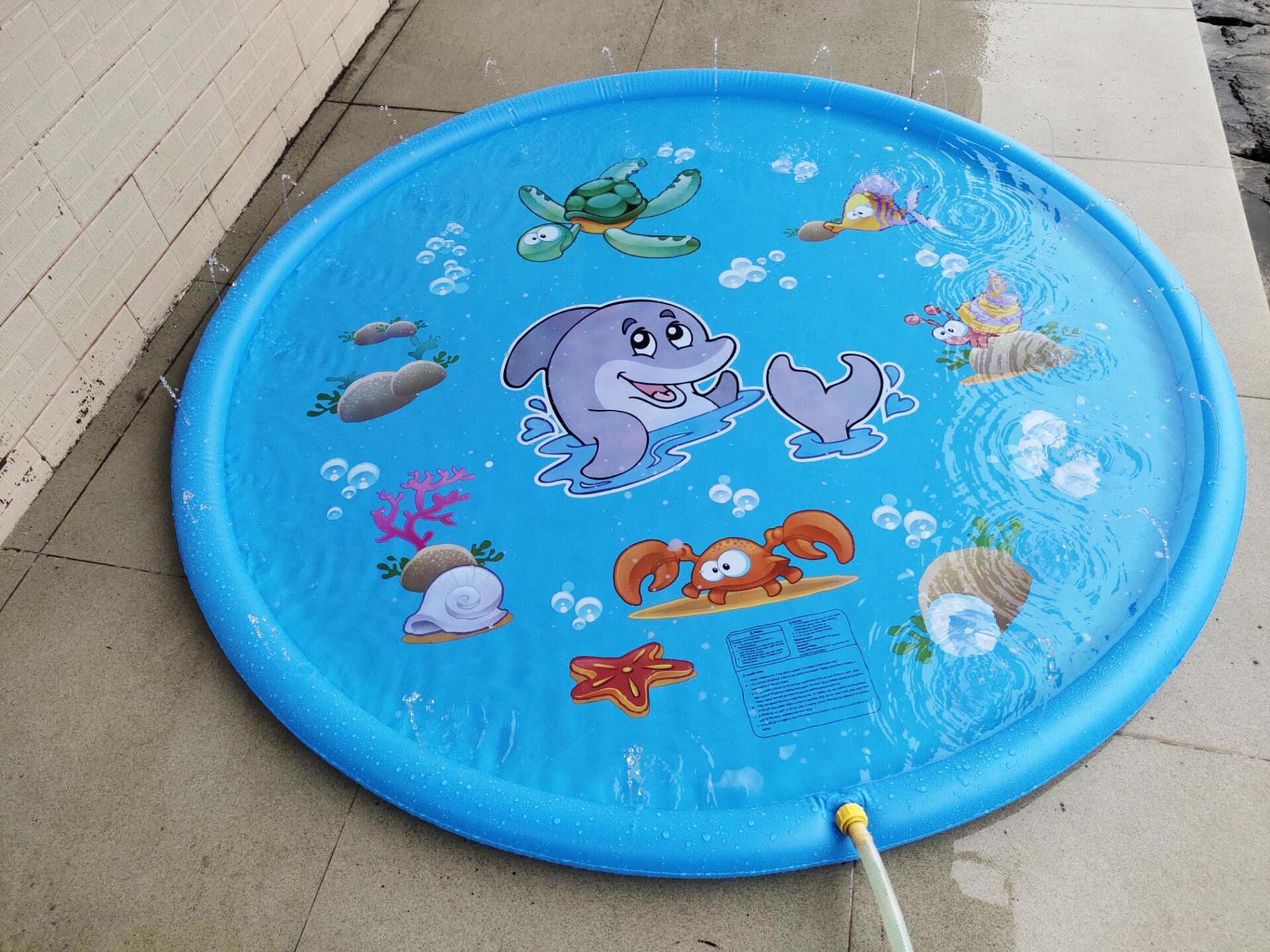 Kids Water Spray Pool Mat | Outdoor Splash Pad for Summer Fun