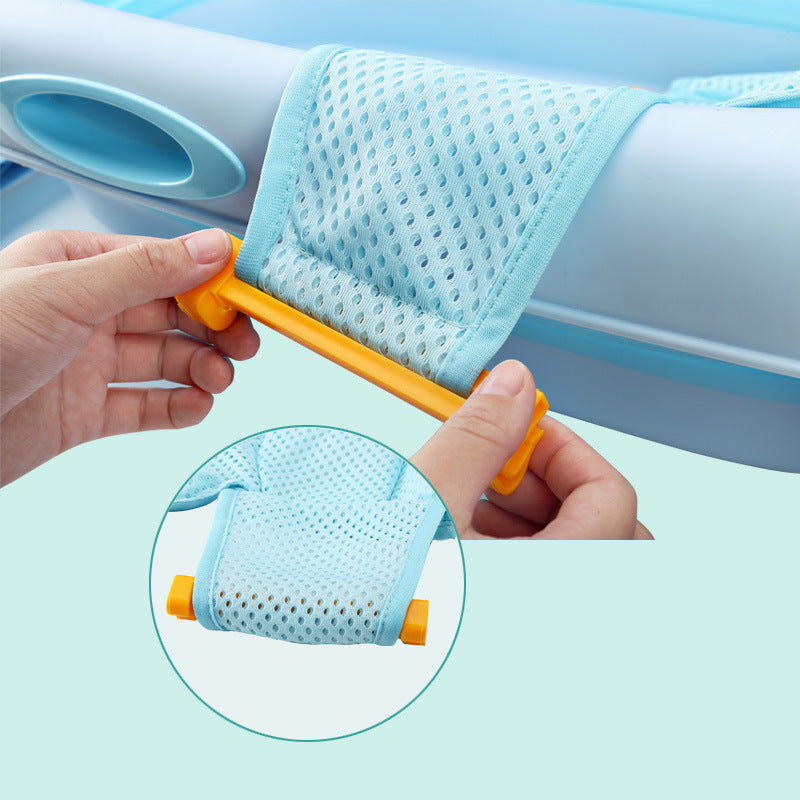 Baby Shower Bed Bath | Floating Bath Support with Safety Belt