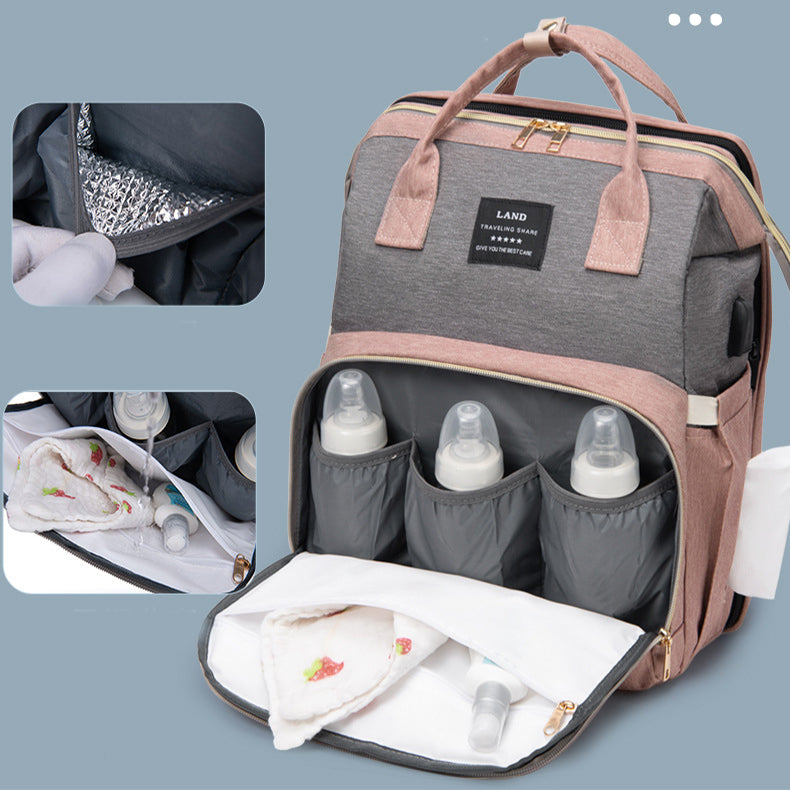 Mummy Baby Crib Backpack | Milk Insulated