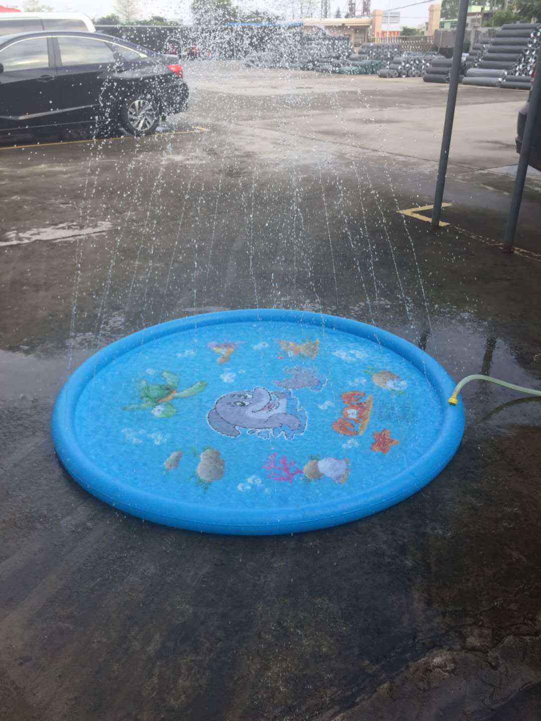 Kids Water Spray Pool Mat | Outdoor Splash Pad for Summer Fun