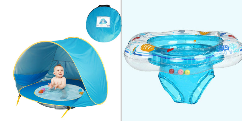 Baby Beach Tent with Pool | UV Protection Pop-Up Sun Shelter