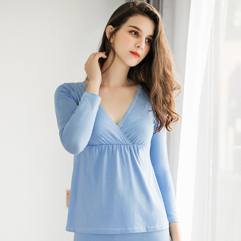 Nursing Pajamas Set | Maternity Breastfeeding Sleepwear