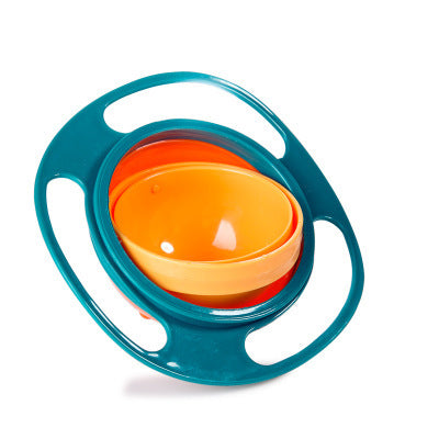 360° Rotating Anti-Spill Baby Balance Bowl - Gyroscopic Design for Mess-Free Feeding