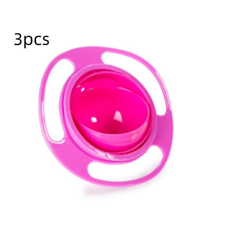 360° Rotating Anti-Spill Baby Balance Bowl - Gyroscopic Design for Mess-Free Feeding