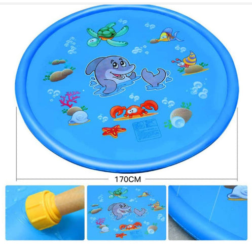 Kids Water Spray Pool Mat | Outdoor Splash Pad for Summer Fun