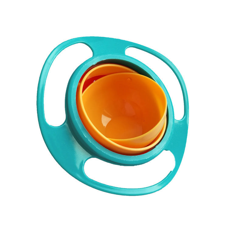 360° Rotating Anti-Spill Baby Balance Bowl - Gyroscopic Design for Mess-Free Feeding