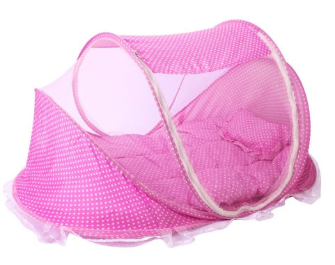 Foldable Baby Bed Net | Mosquito Net With Mattress And Pillow